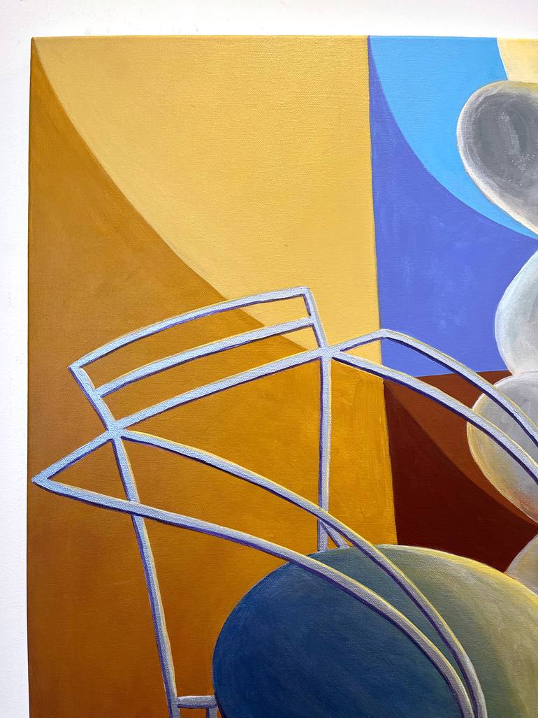 Original Abstract Interiors Painting by Michael Pfleghaar