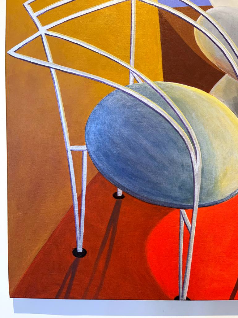 Original Abstract Interiors Painting by Michael Pfleghaar