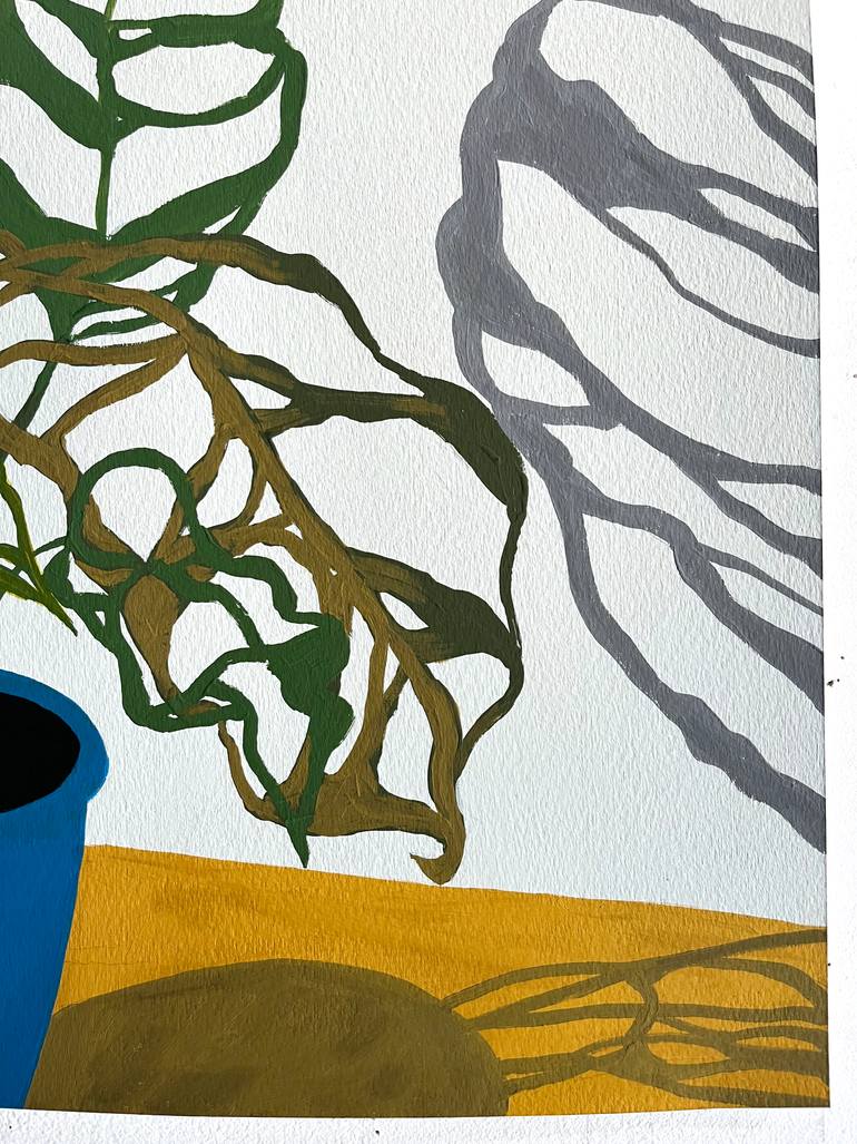 Original Abstract Botanic Painting by Michael Pfleghaar