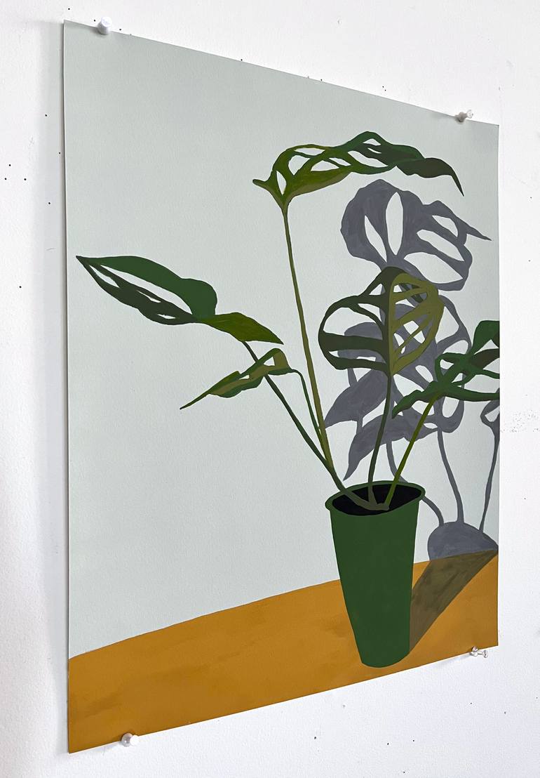 Original Abstract Botanic Painting by Michael Pfleghaar