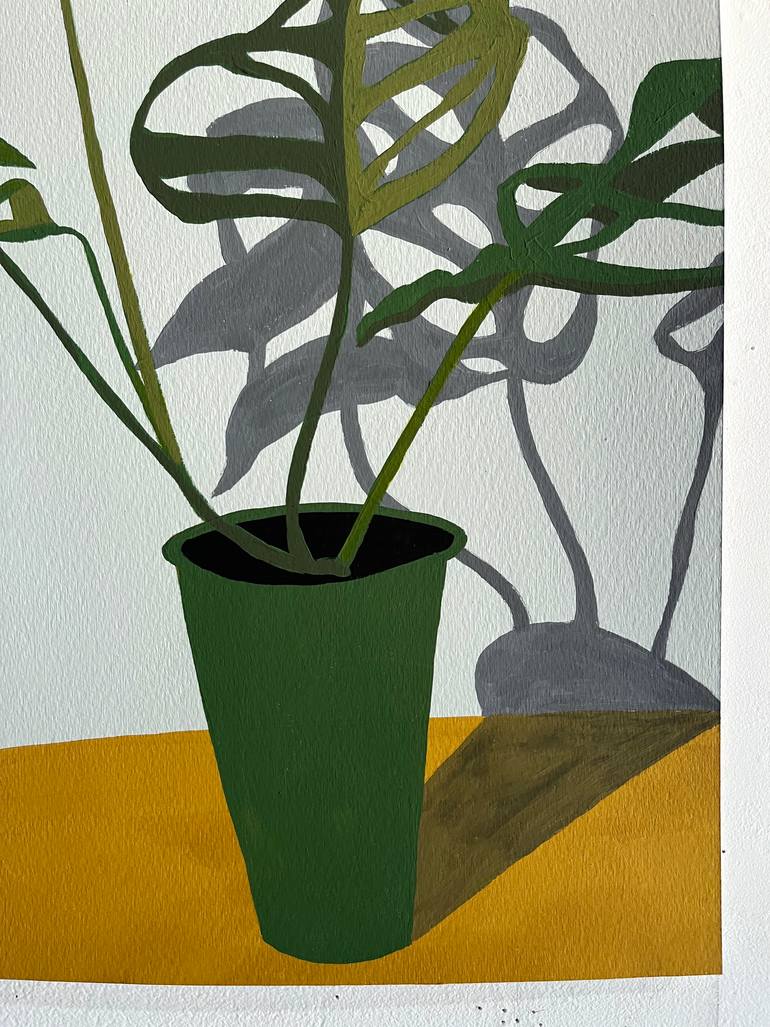 Original Abstract Botanic Painting by Michael Pfleghaar