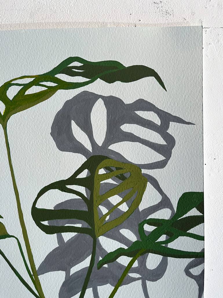 Original Abstract Botanic Painting by Michael Pfleghaar