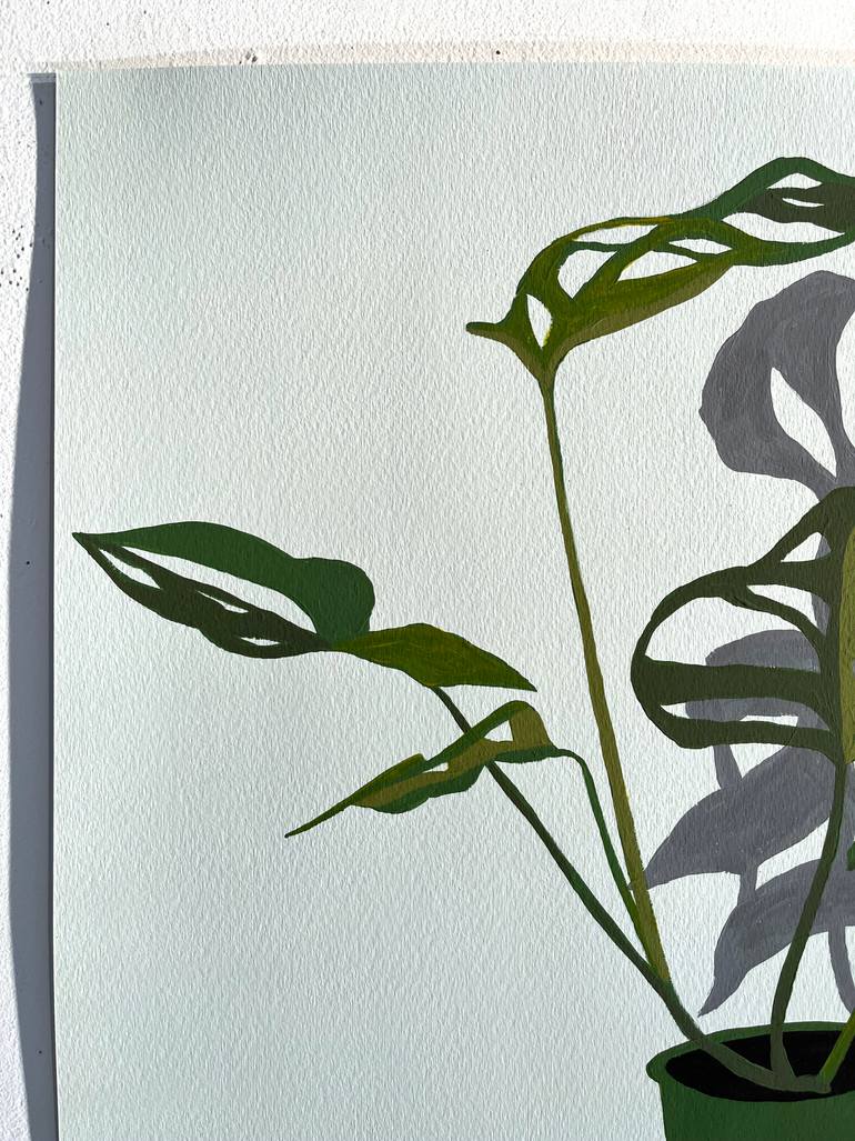 Original Abstract Botanic Painting by Michael Pfleghaar