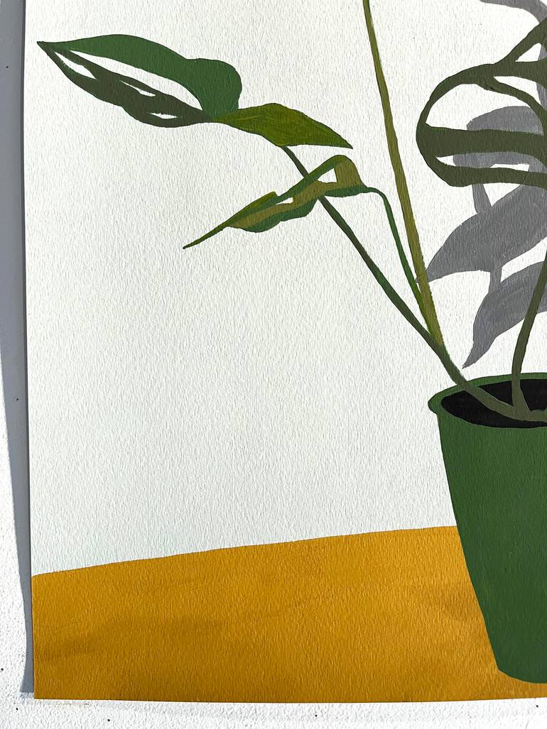 Original Abstract Botanic Painting by Michael Pfleghaar