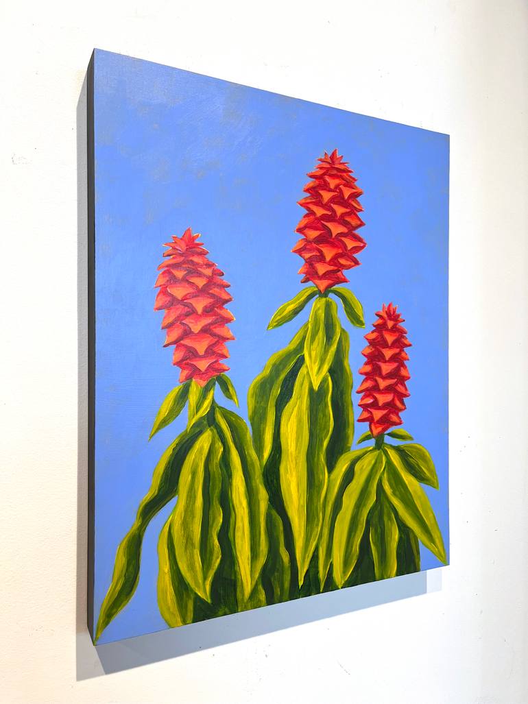 Original Abstract Floral Painting by Michael Pfleghaar