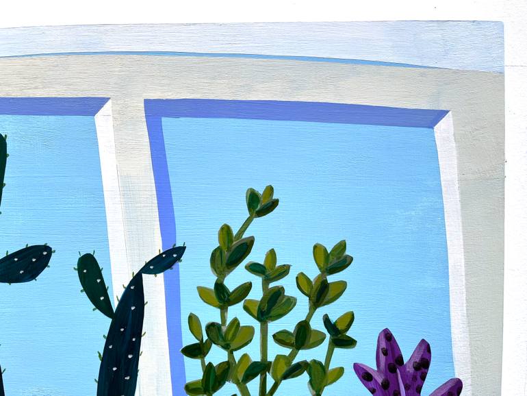 Original Abstract Botanic Painting by Michael Pfleghaar