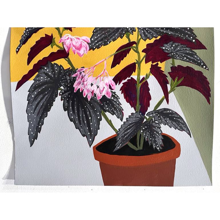 Original Abstract Botanic Painting by Michael Pfleghaar