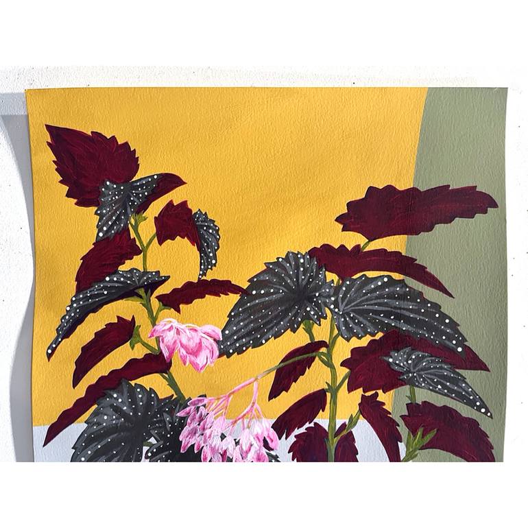 Original Abstract Botanic Painting by Michael Pfleghaar