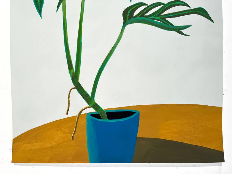 Original Abstract Botanic Painting by Michael Pfleghaar