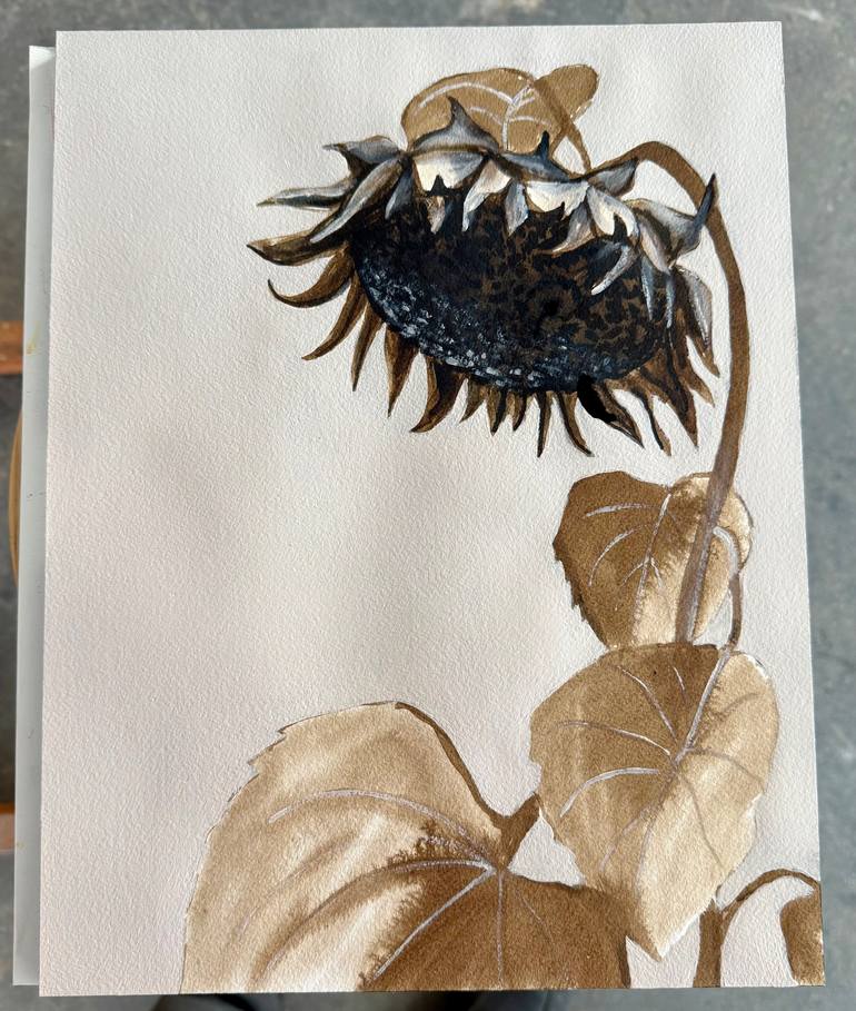 Original Abstract Floral Painting by Michael Pfleghaar