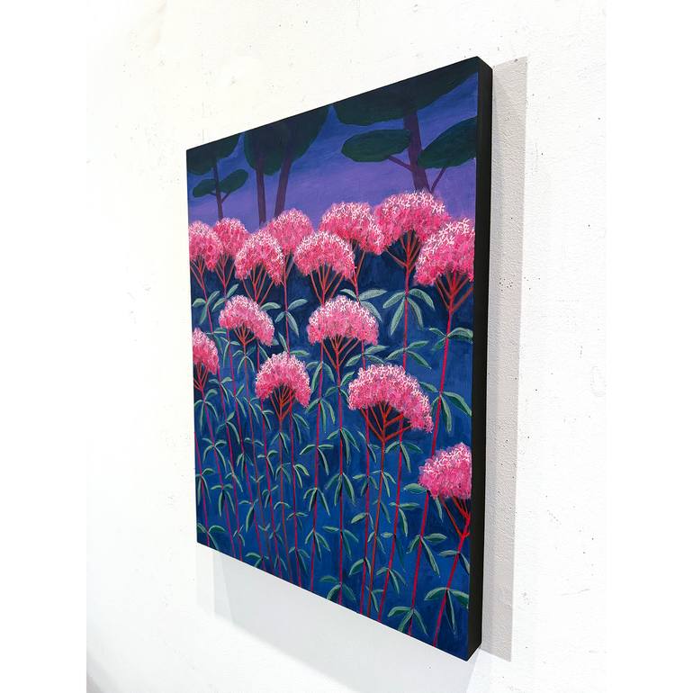Original Abstract Botanic Painting by Michael Pfleghaar
