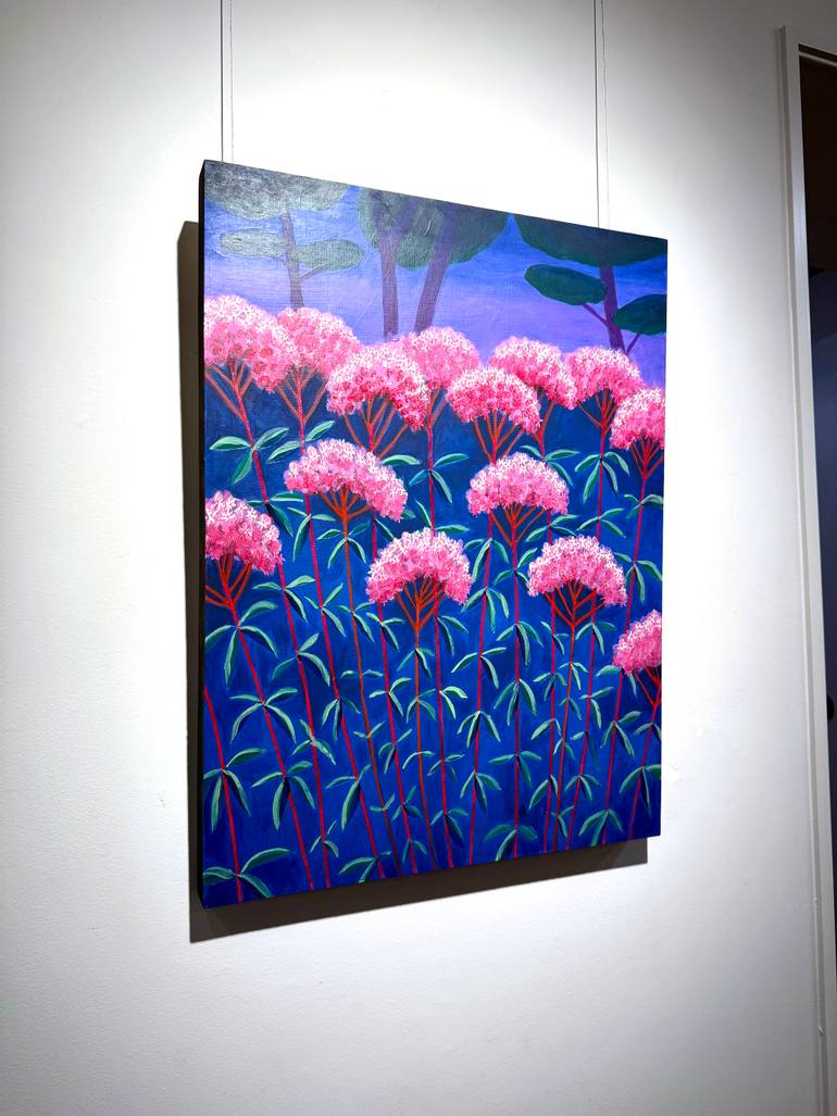 Original Abstract Botanic Painting by Michael Pfleghaar