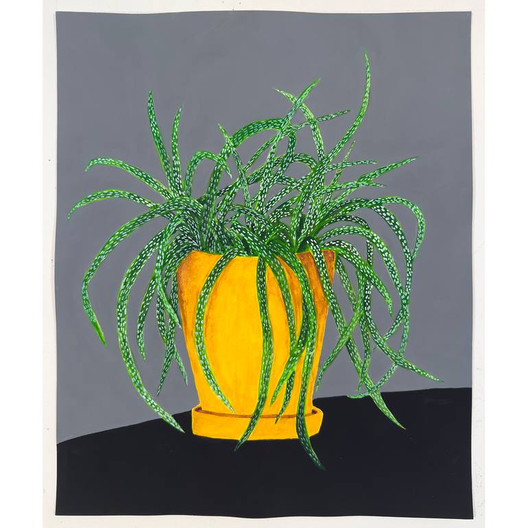 Original Abstract Botanic Painting by Michael Pfleghaar