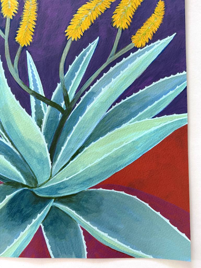 Original Abstract Botanic Painting by Michael Pfleghaar