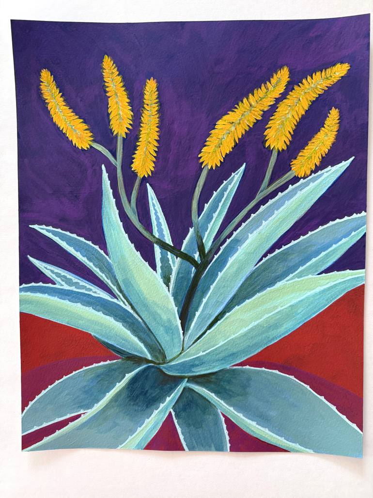 Original Abstract Botanic Painting by Michael Pfleghaar