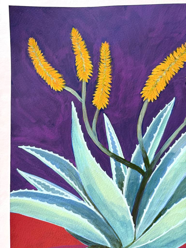 Original Abstract Botanic Painting by Michael Pfleghaar