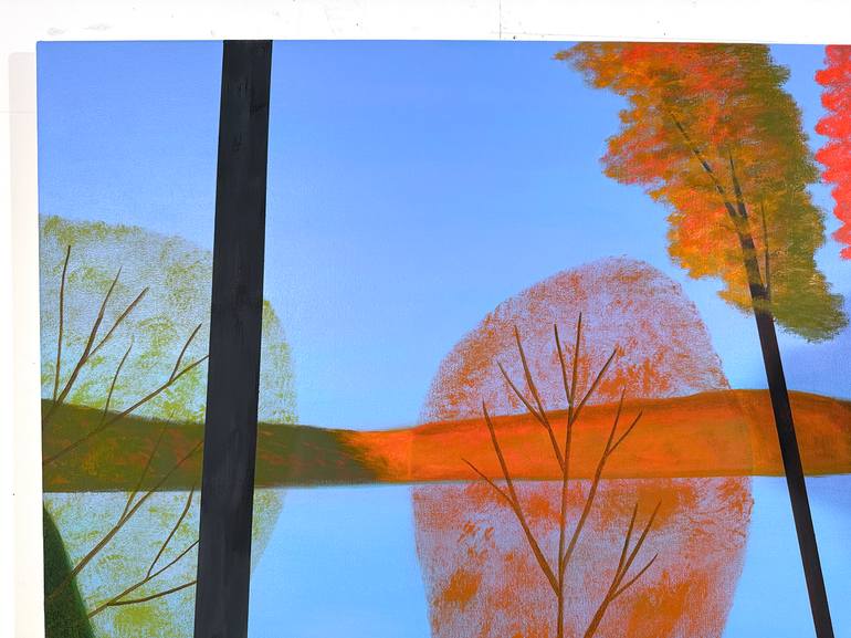 Original Abstract Landscape Painting by Michael Pfleghaar