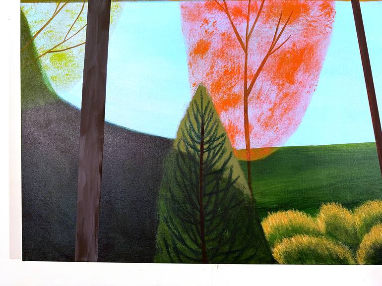 Original Abstract Landscape Painting by Michael Pfleghaar