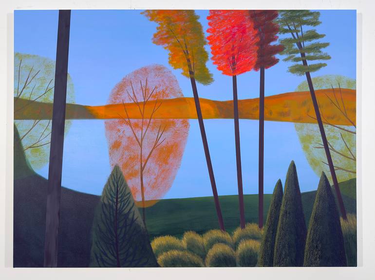 Original Abstract Landscape Painting by Michael Pfleghaar