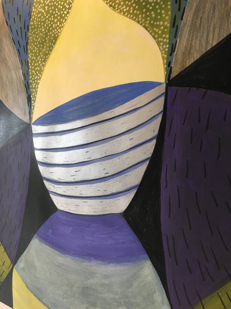 Original Cubism Abstract Painting by Michael Pfleghaar
