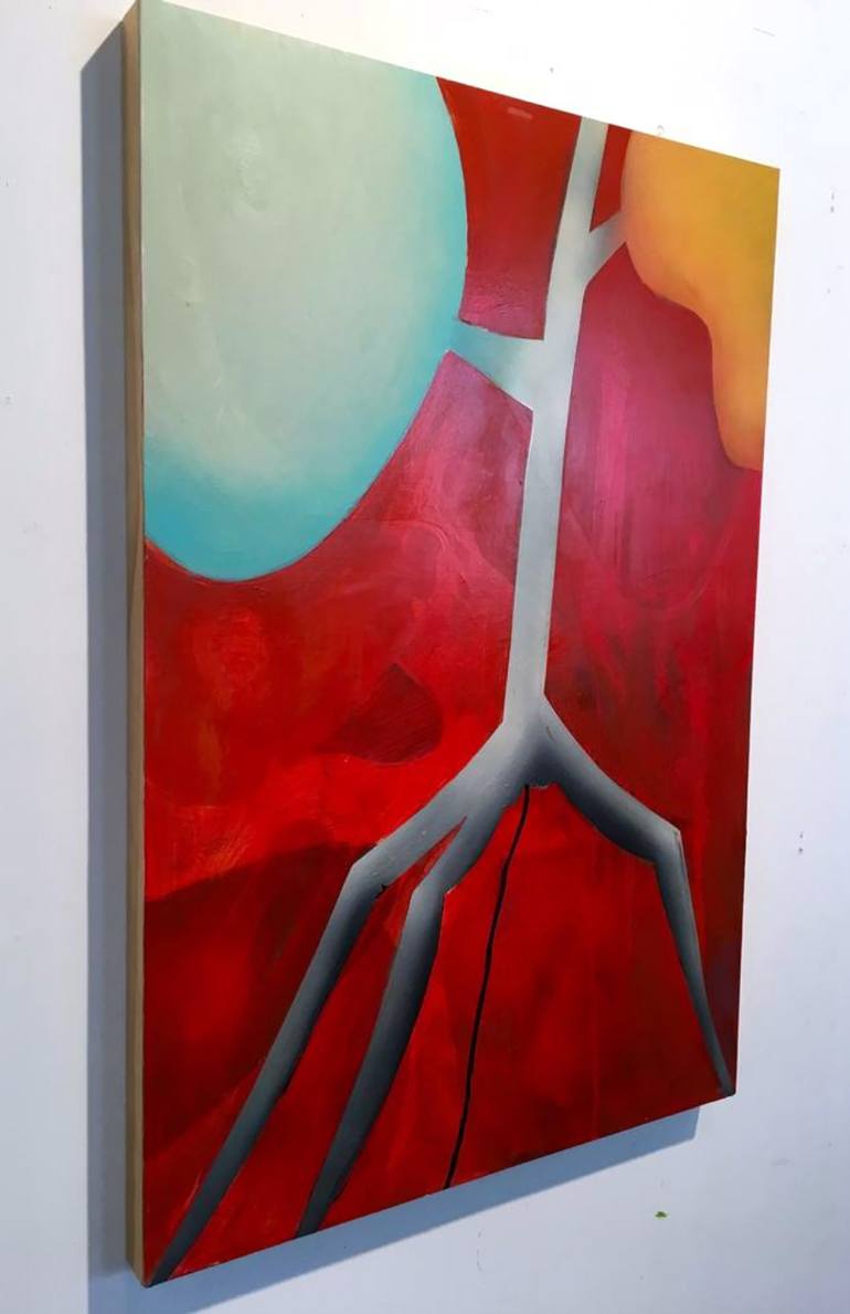 Original Modernism Abstract Painting by Michael Pfleghaar
