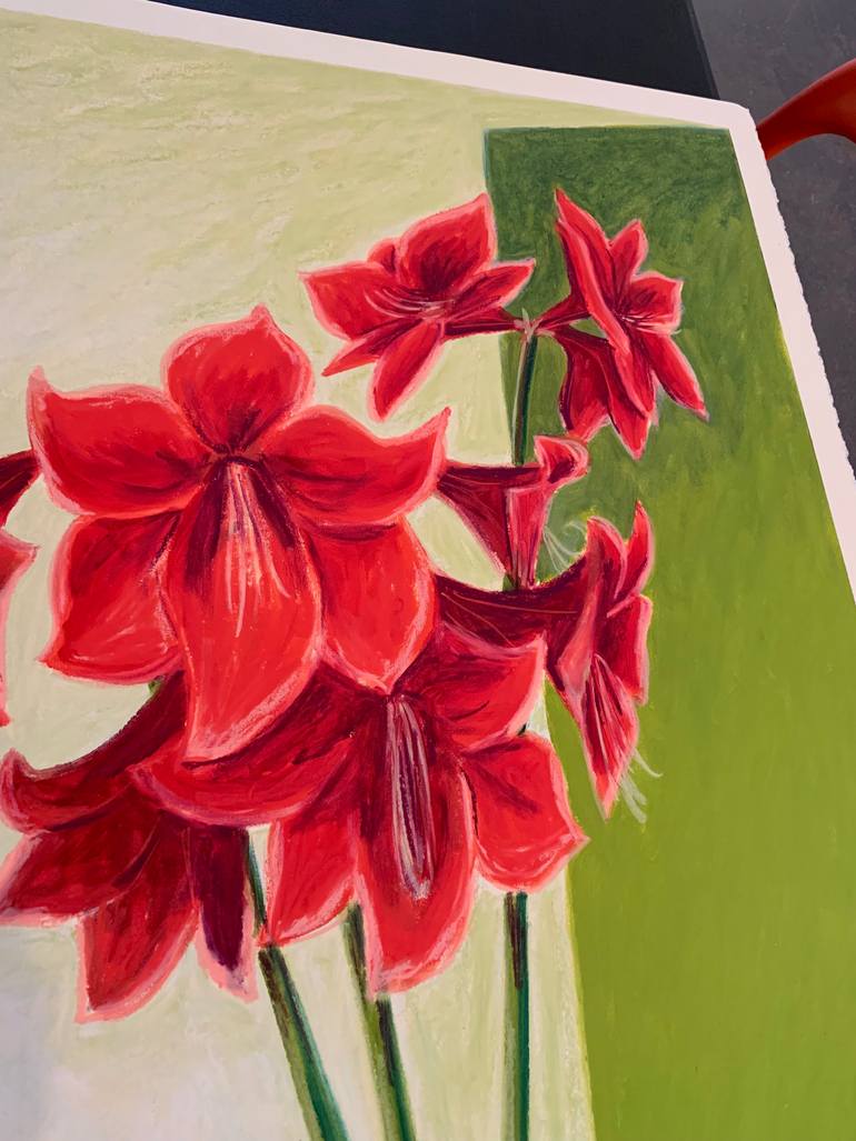 Original Abstract Floral Drawing by Michael Pfleghaar