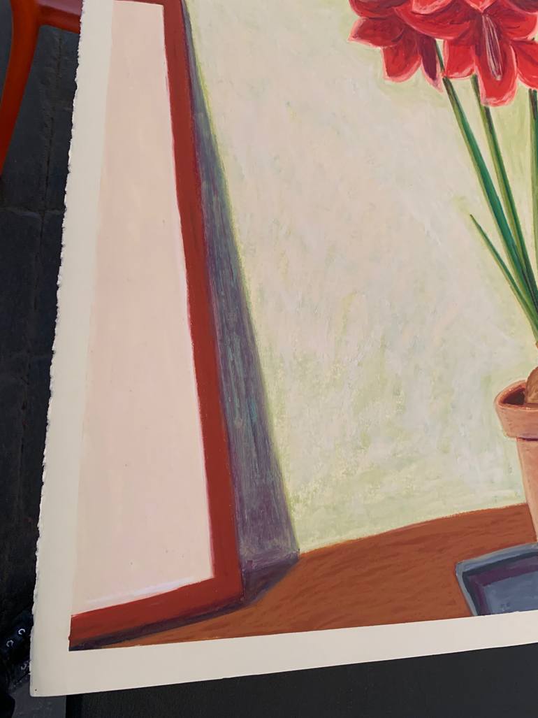 Original Abstract Floral Drawing by Michael Pfleghaar