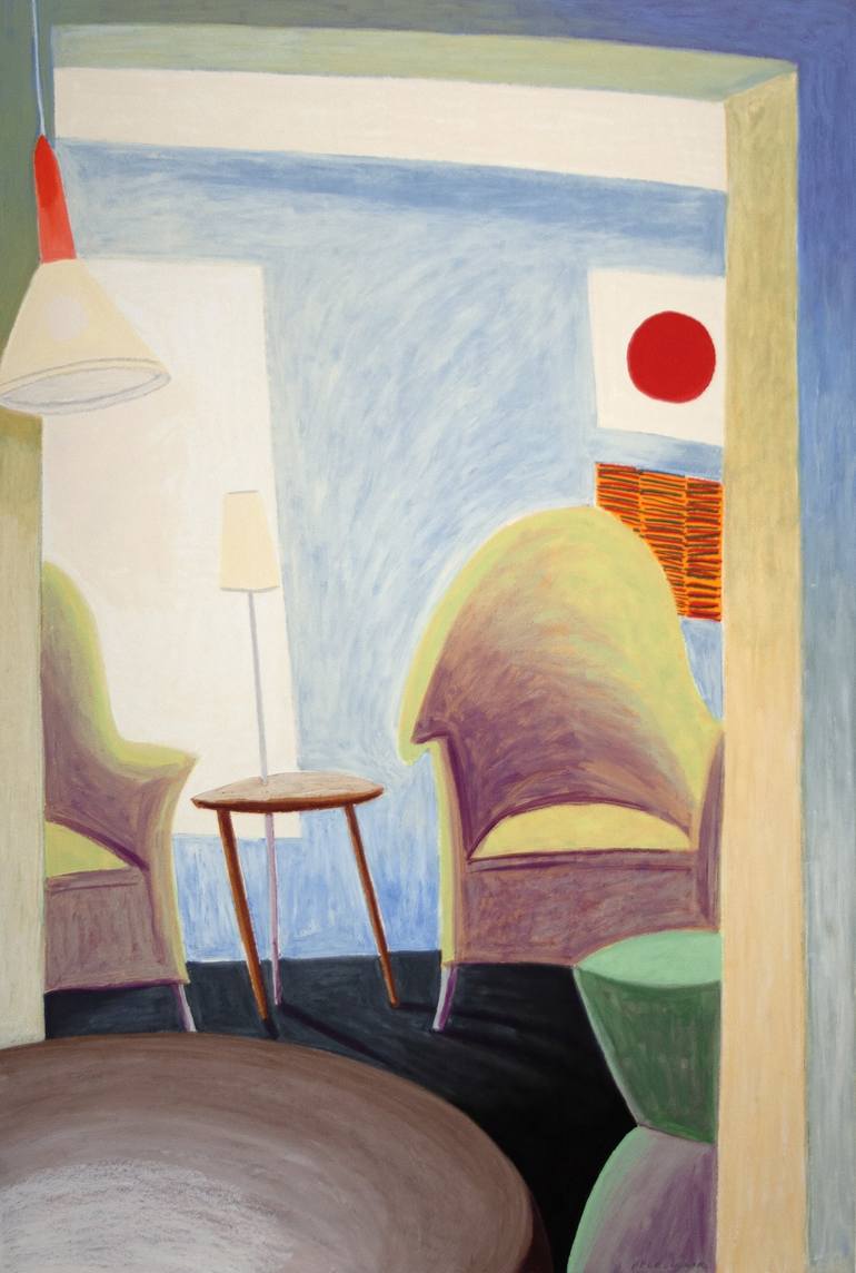 Print of Abstract Interiors Drawings by Michael Pfleghaar