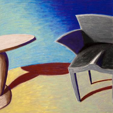 Table and Chair on Blue thumb