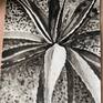 A black and white India Ink on paper depicting a large Century agave plant.  Inspired by a recent trip to a Palm Springs, California sculpture garden.  I was drawn to the sculptural quality of these amazing desert plants.

Signed, dated, and titled on the back.