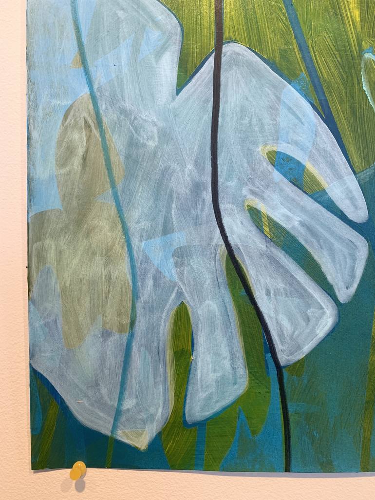 Original Abstract Botanic Painting by Michael Pfleghaar