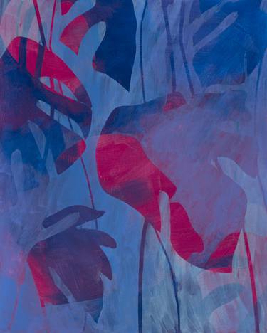 Original Abstract Botanic Paintings by Michael Pfleghaar