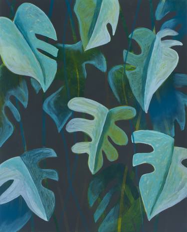 Original Abstract Botanic Paintings by Michael Pfleghaar