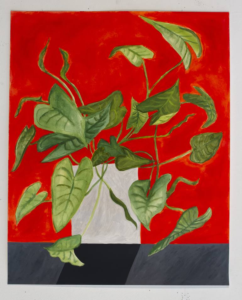 Original Abstract Botanic Painting by Michael Pfleghaar