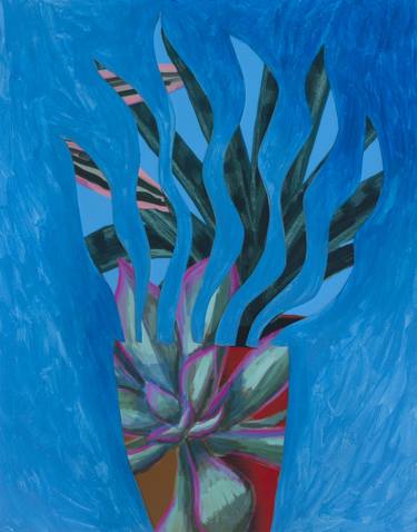 Print of Abstract Botanic Collage by Michael Pfleghaar