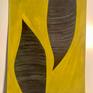 From a new experimental series of mixed media collage works. Layers of black marker create linear striations on the leaves contrasting against flat yellow-green flashe paint negative space.  Can be hung horizontally or vertically.

The original as well as open edition prints on canvas and paper are available here.