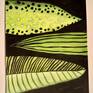From a new series of minimal graphic leaf paintings. Contrasting painterly patterns against the flatness of negative space. Can be hung vertically or horizontally.
Signed, dated, and titled on the back. The original as well as open edition prints on canvas and paper are available here.