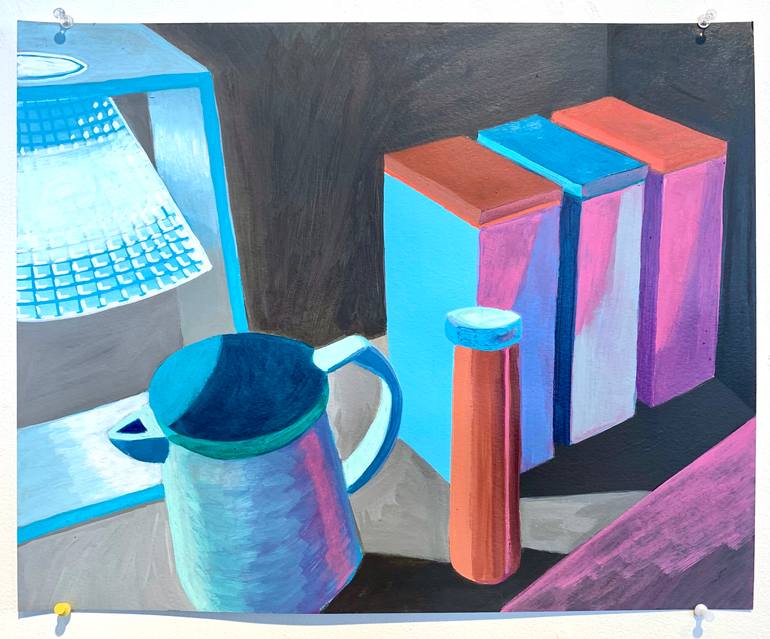 Original Abstract Still Life Painting by Michael Pfleghaar