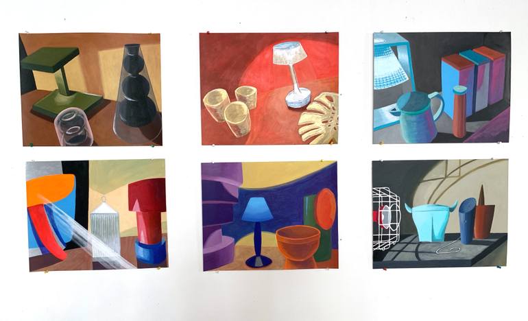 Original Abstract Still Life Painting by Michael Pfleghaar