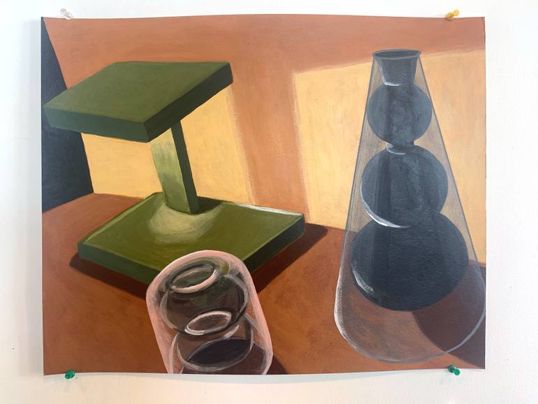 Original Abstract Still Life Painting by Michael Pfleghaar