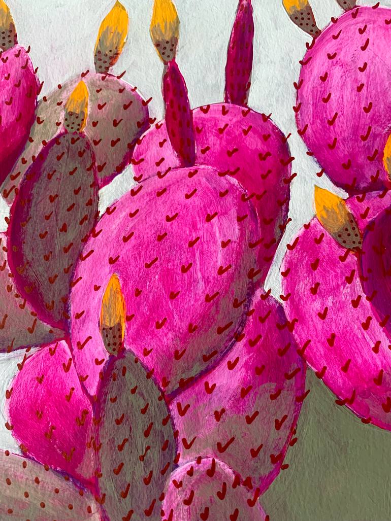 Original Abstract Botanic Painting by Michael Pfleghaar