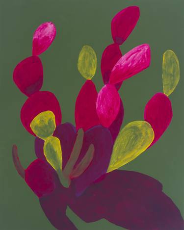 Original Abstract Botanic Paintings by Michael Pfleghaar