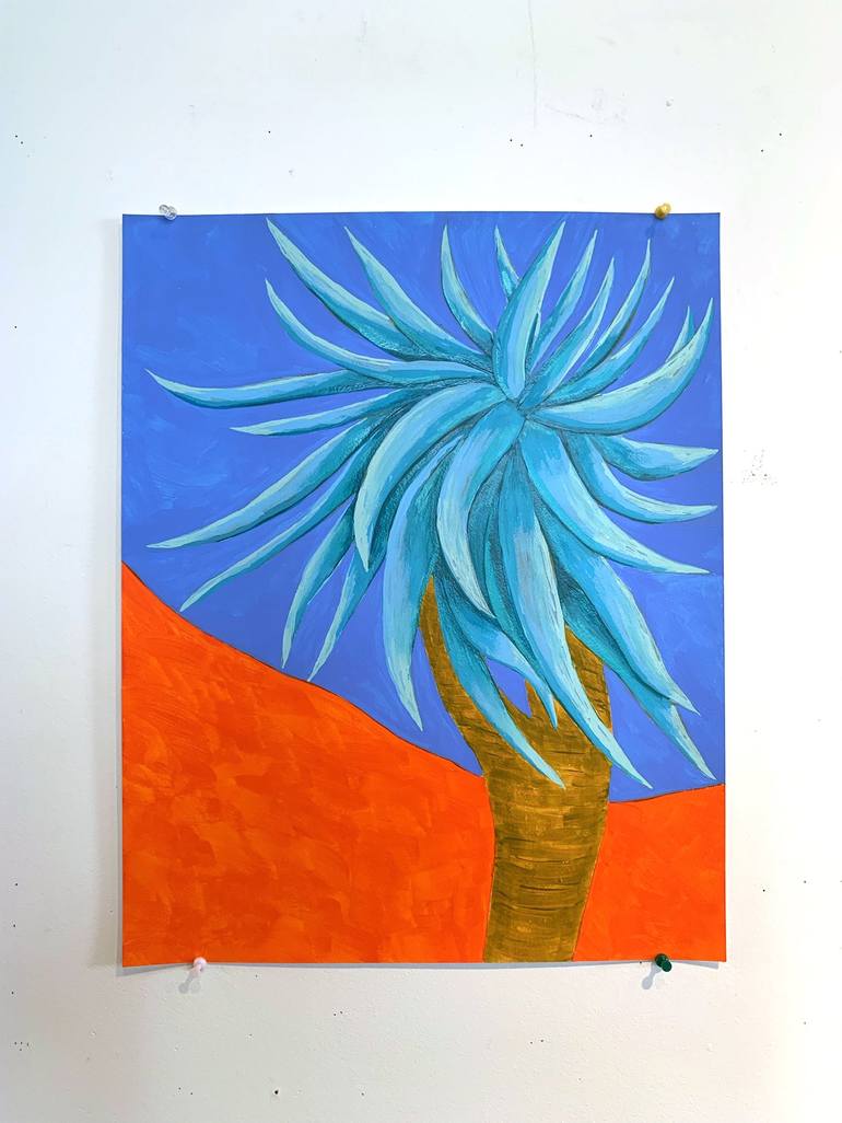 Original Abstract Botanic Painting by Michael Pfleghaar