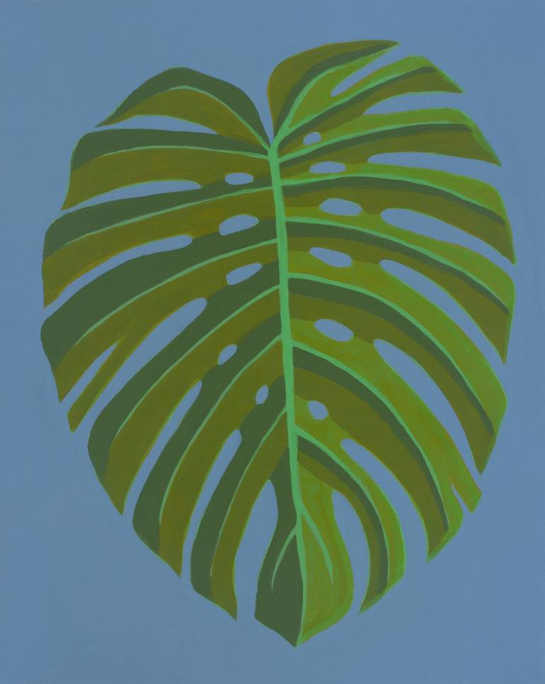 Original Abstract Botanic Painting by Michael Pfleghaar