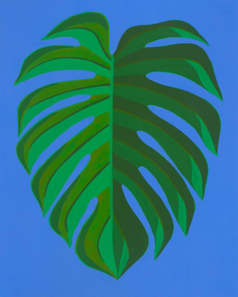 Original Abstract Botanic Painting by Michael Pfleghaar