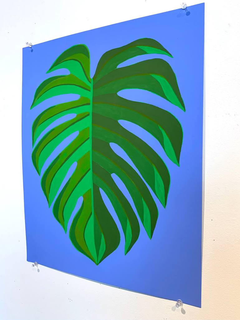 Original Abstract Botanic Painting by Michael Pfleghaar