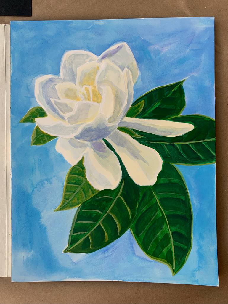 Original Abstract Floral Painting by Michael Pfleghaar