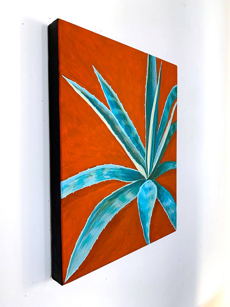 Original Abstract Botanic Painting by Michael Pfleghaar