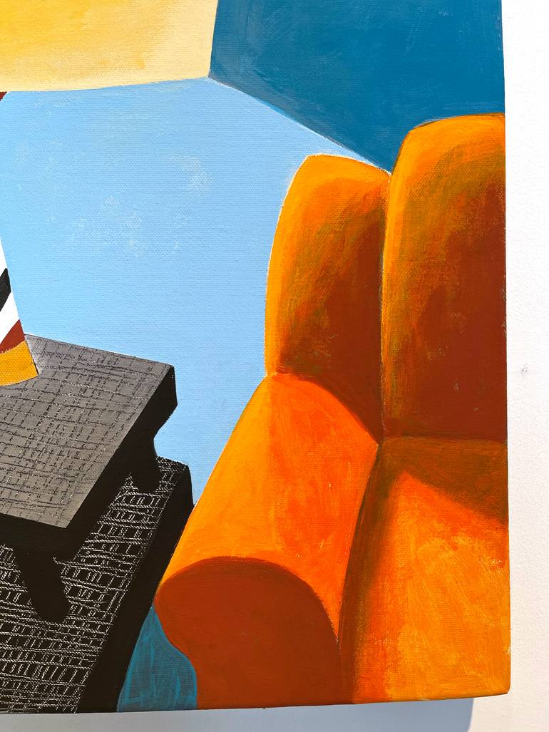 Original Abstract Interiors Painting by Michael Pfleghaar