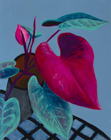 Original Abstract Botanic Paintings by Michael Pfleghaar